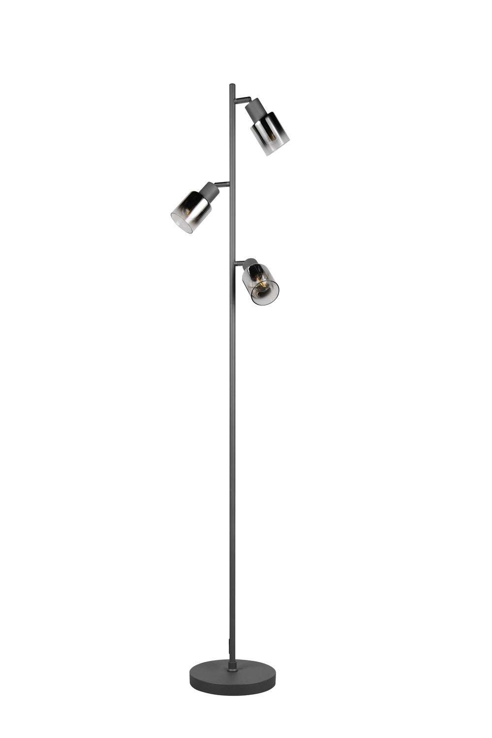 Lampadaire Cadiz 3 lumières noir mat