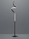Lampadaire Course noir mat