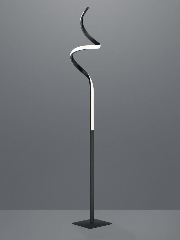 Lampadaire Course noir mat
