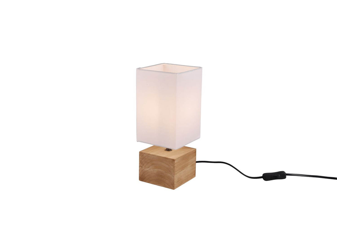 Lampe à poser Woody bois, H 30 cm (R50171030)