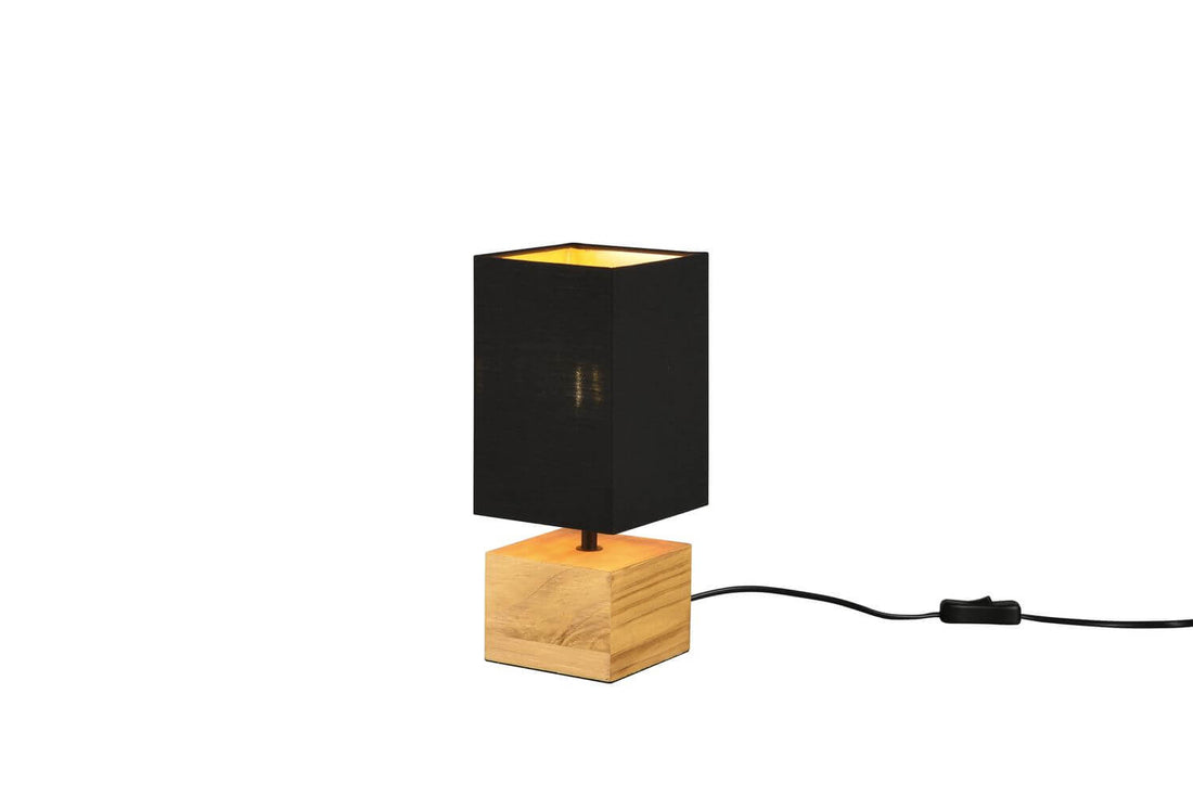 Lampe à poser Woody bois, H 30 cm (R50171080)