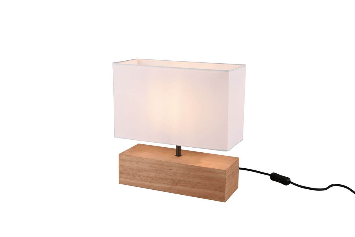Lampe à poser Woody bois, H 30,5 cm (R50181030)