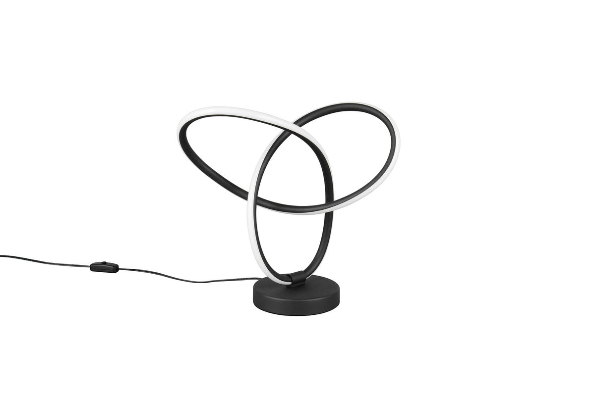 Lampe à poser Lando noire mat