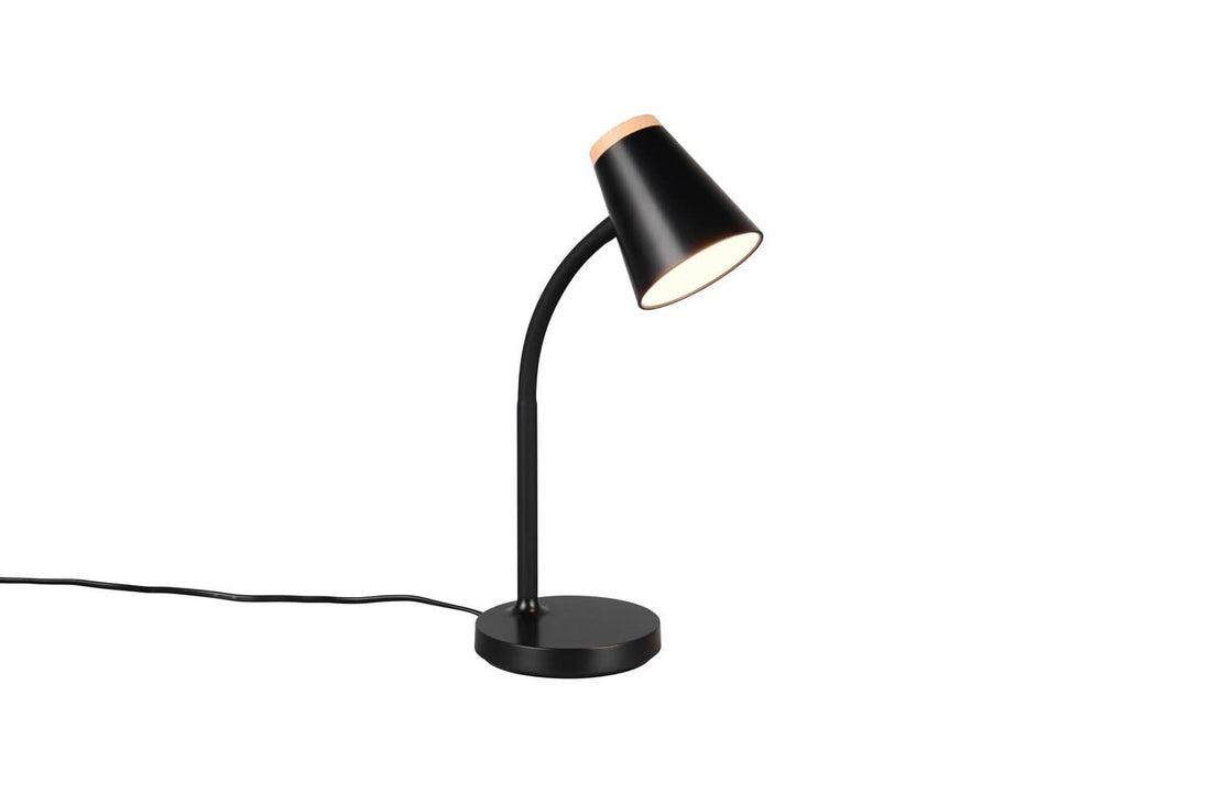 Lampe à poser Pongo noire, H 36 cm
