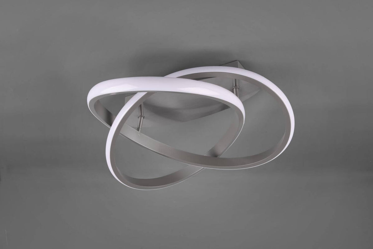 Plafonnier Course nickel satiné (R62051407)