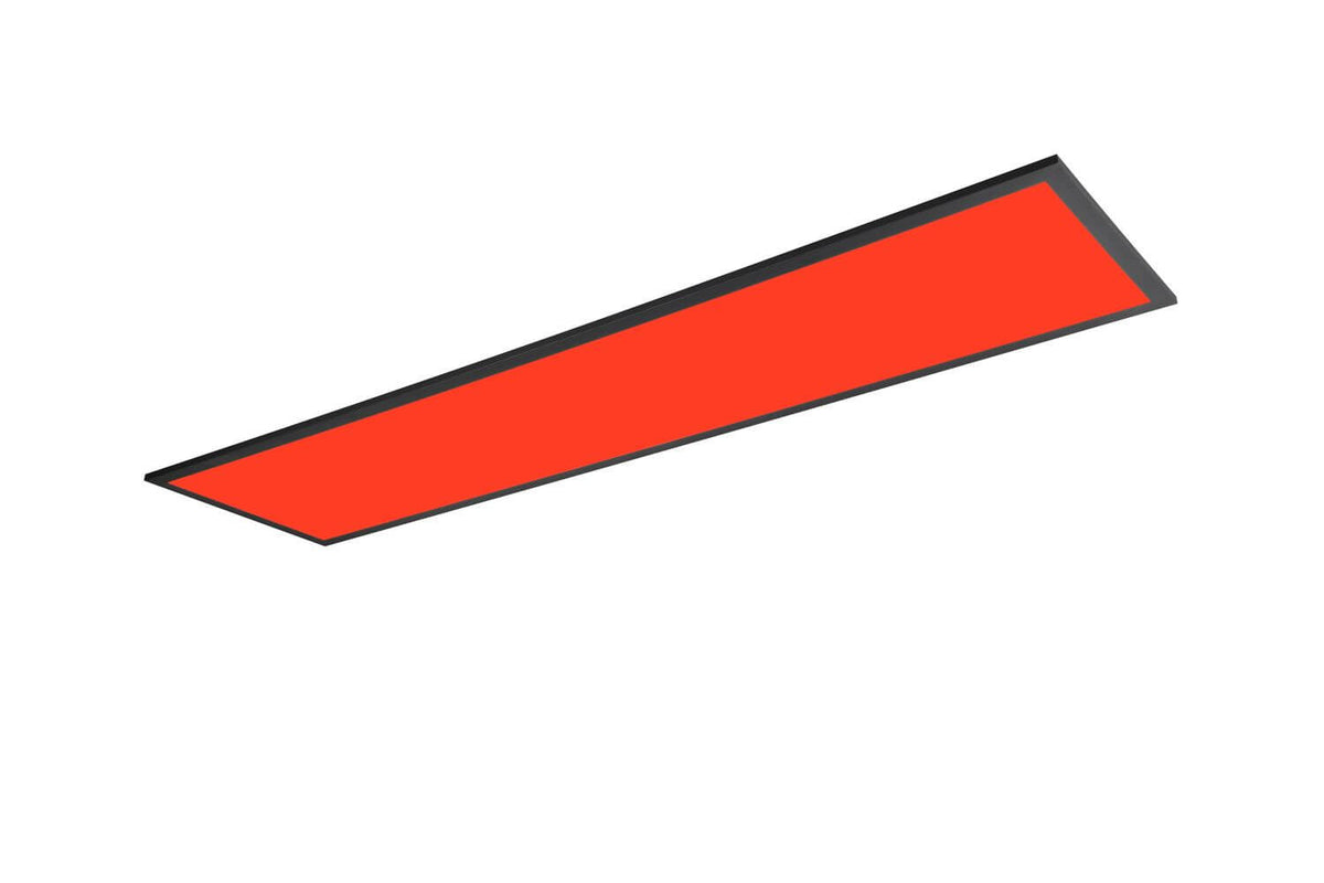 Plafonnier Beta noir mat, L 119,5 cm