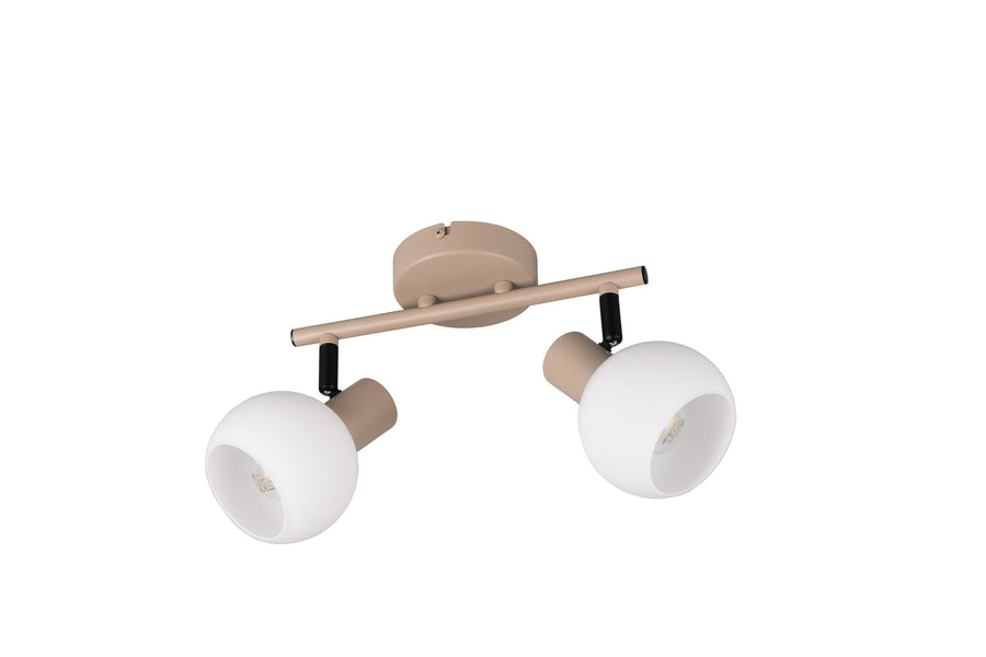 Spot Boba 2 lumières beige