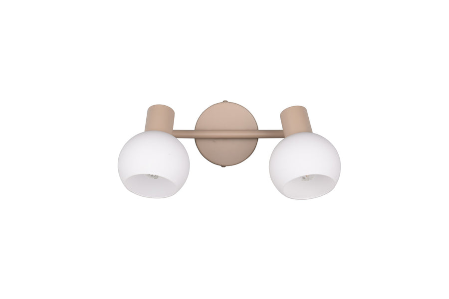 Spot Boba 2 lumières beige