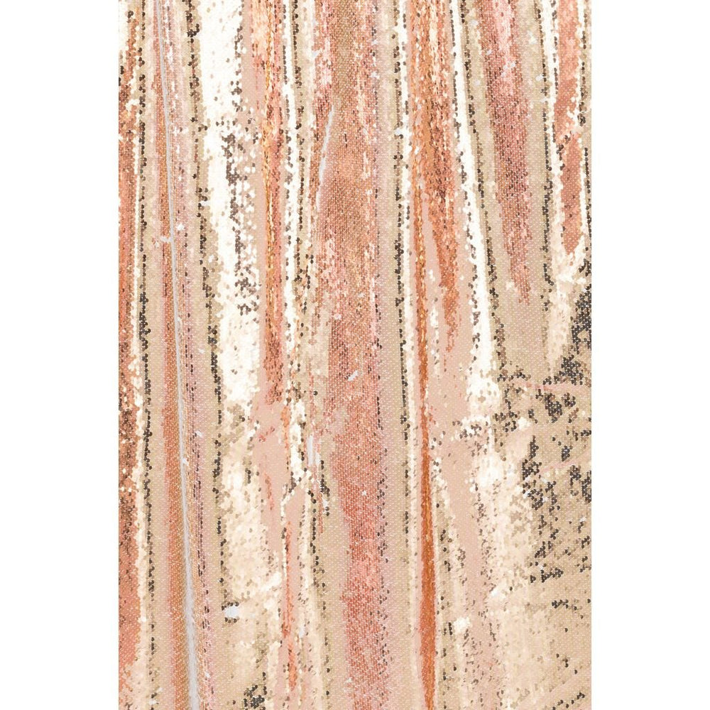 Rideau Paillettes Réversibles Champagne Blanc - Designix