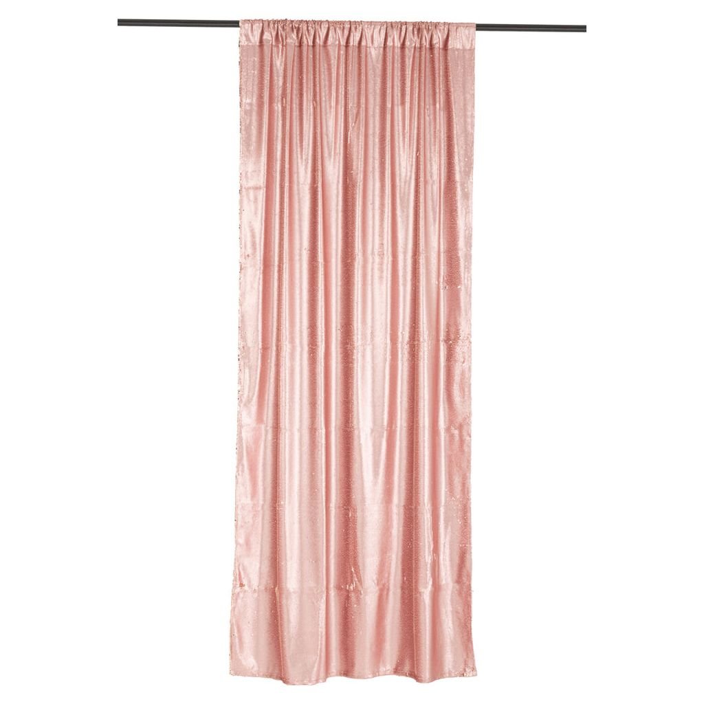 Rideau Paillettes Réversibles Rose - Designix