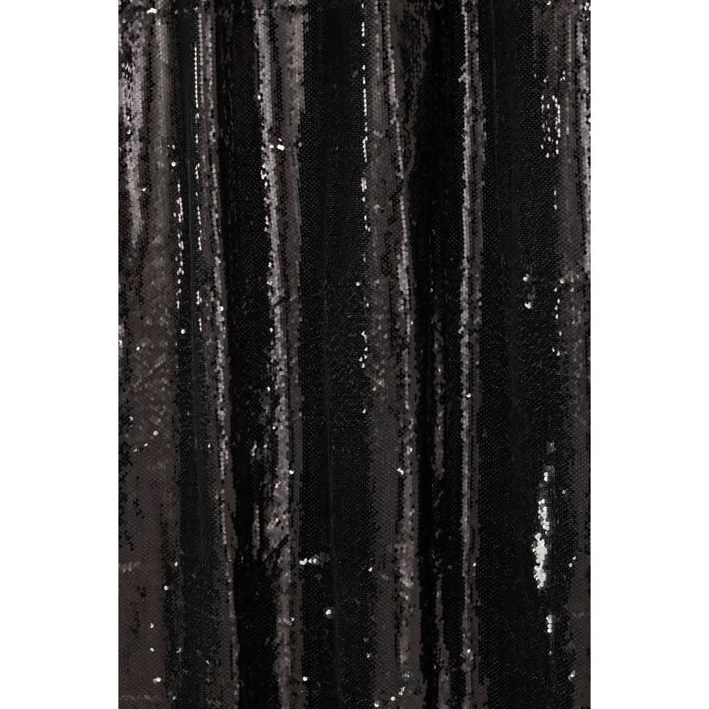 Rideau Sequins Noir Argent Réversible