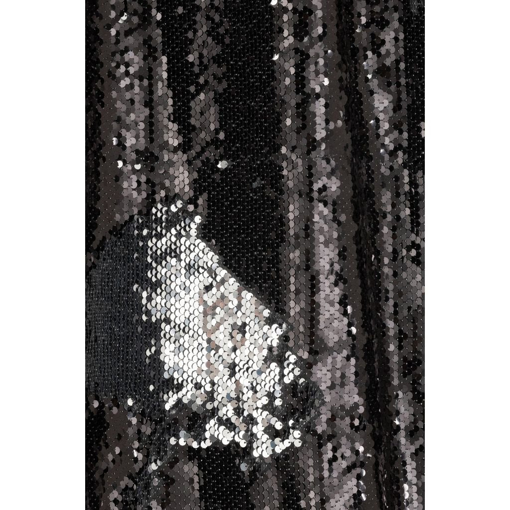 Rideau Sequins Noir Argent Réversible - Designix