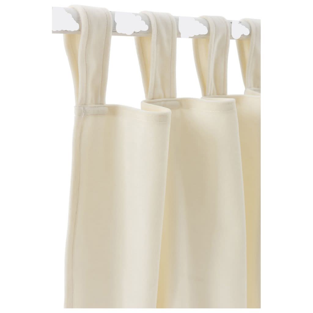 Rideau Velours Blanc Long 270 cm