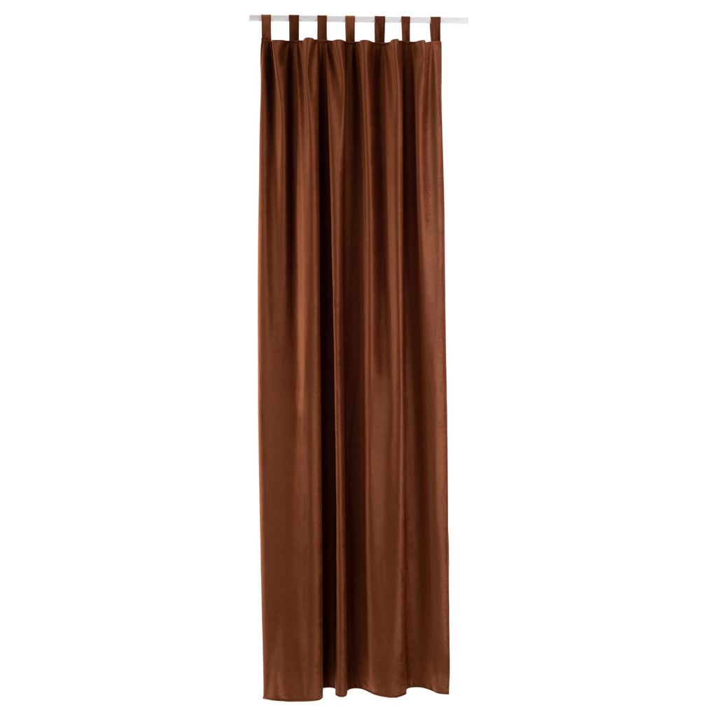 Rideau Velours Long Brun - Designix