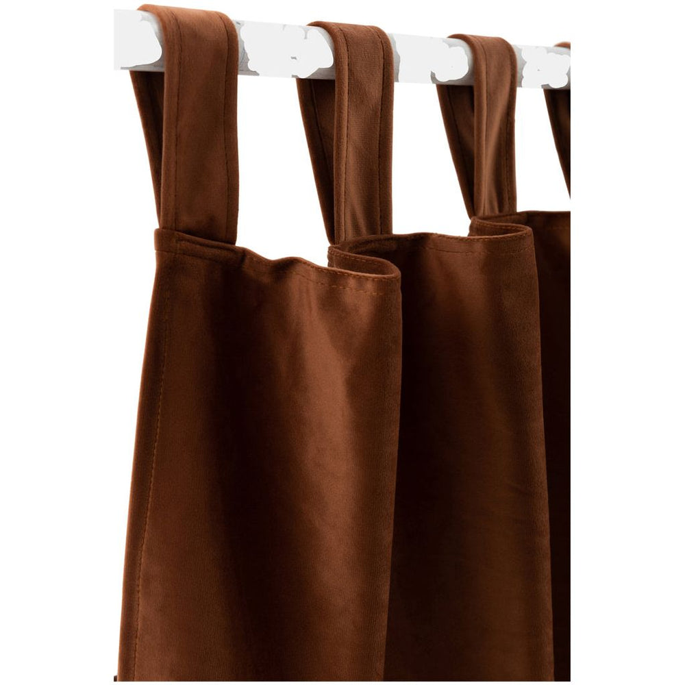 Rideau Velours Long Brun - Designix