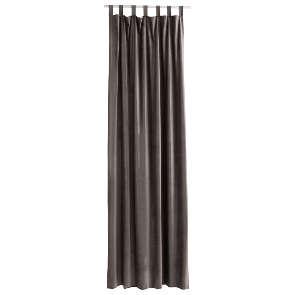 Rideau Velours Long Taupe - Designix