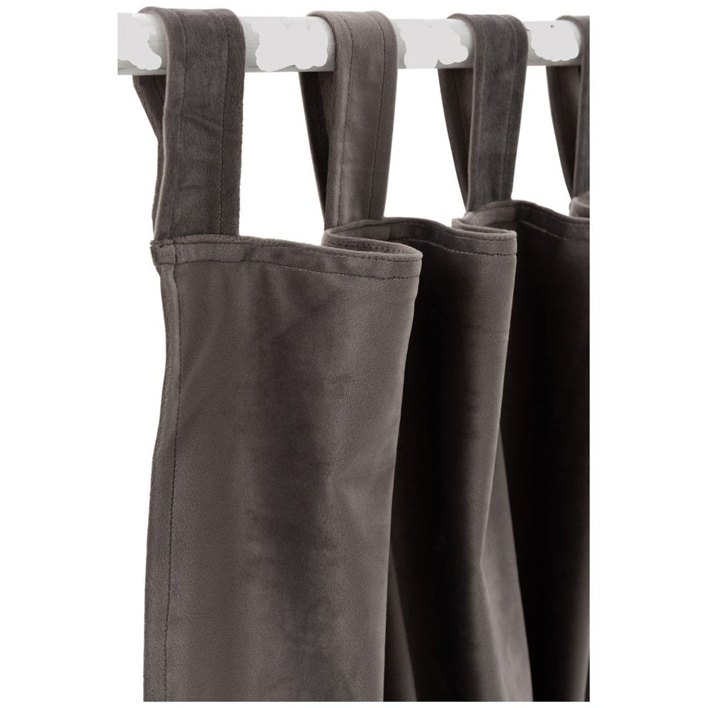 Rideau Velours Long Taupe - Designix