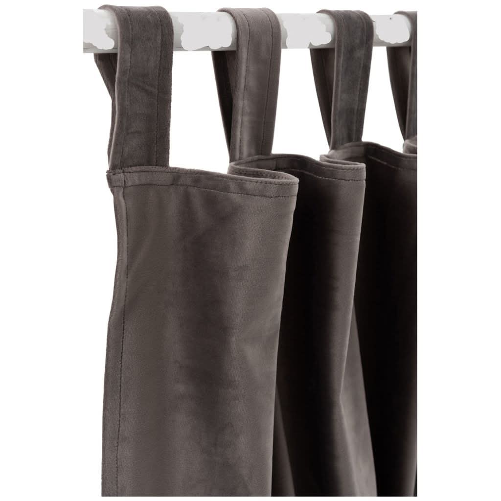 Rideau Velours Long Taupe - Designix