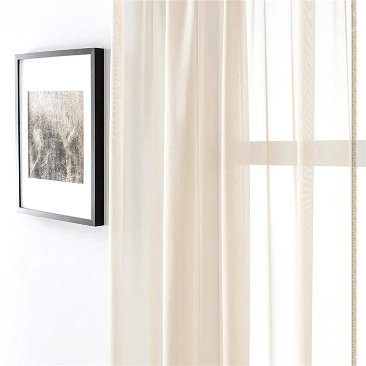 Rideau Voilage Beige | Voilage Sable - Designix Voilage Beige W500xL260cm 1pc