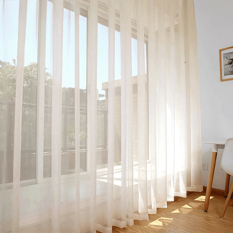 Rideau Voilage Beige | Voilage Sable
