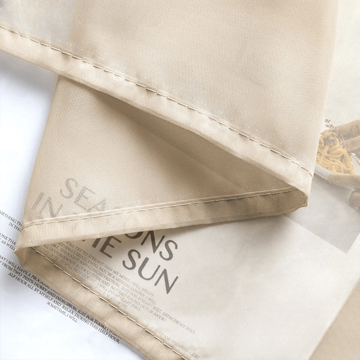 Rideau Voilage Beige | Voilage Sable - Designix Voilage Gris W500xL260cm 1pc