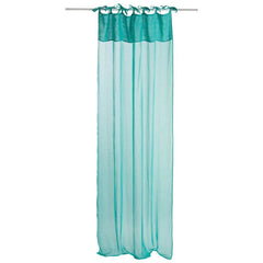 Rideau Voile Coton Lin Aqua