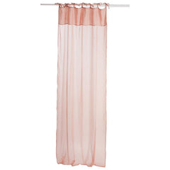 Rideau Voile Coton Lin Rose