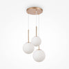 Basic form Suspension luminaire doré