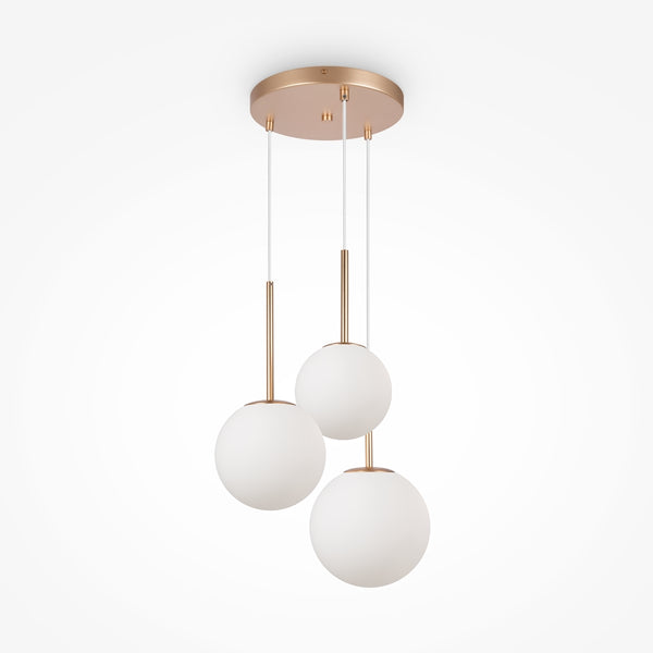 Basic form Suspension luminaire doré