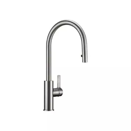 Robinet de Cuisine avec Douchette - Designix Robinets et Mitigeurs Nickel Brossé