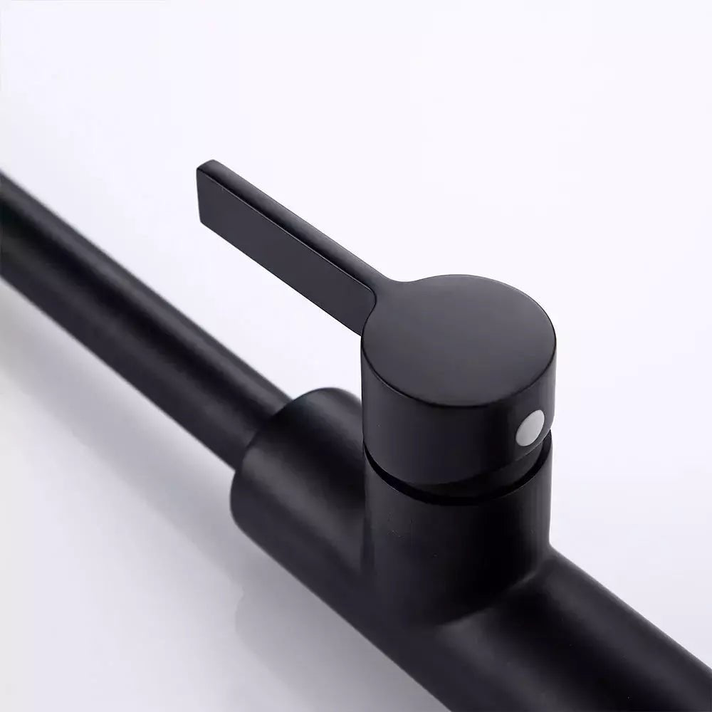 Robinet de Cuisine avec Douchette - Designix Robinets et Mitigeurs Noir Mat