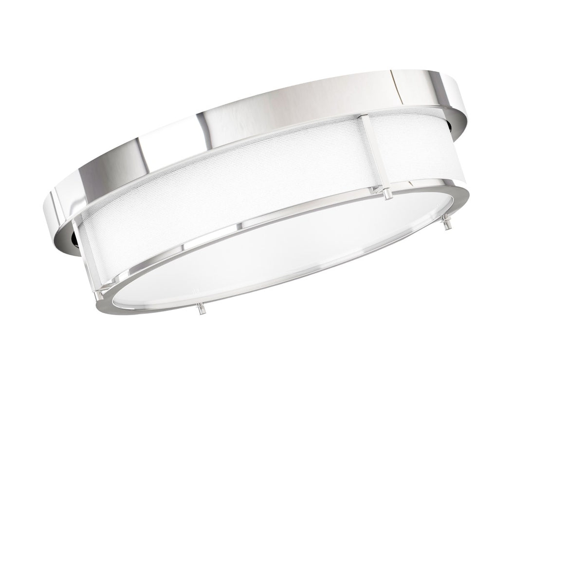 Plafonnier Romi 50 chromé, verre