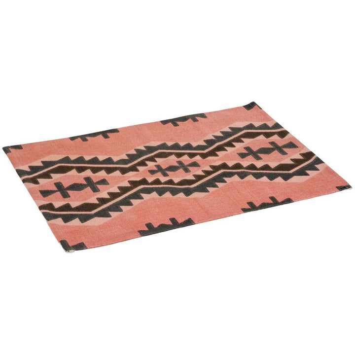 Tapis ethnique rose/gris | Designix -     - https://designix.fr