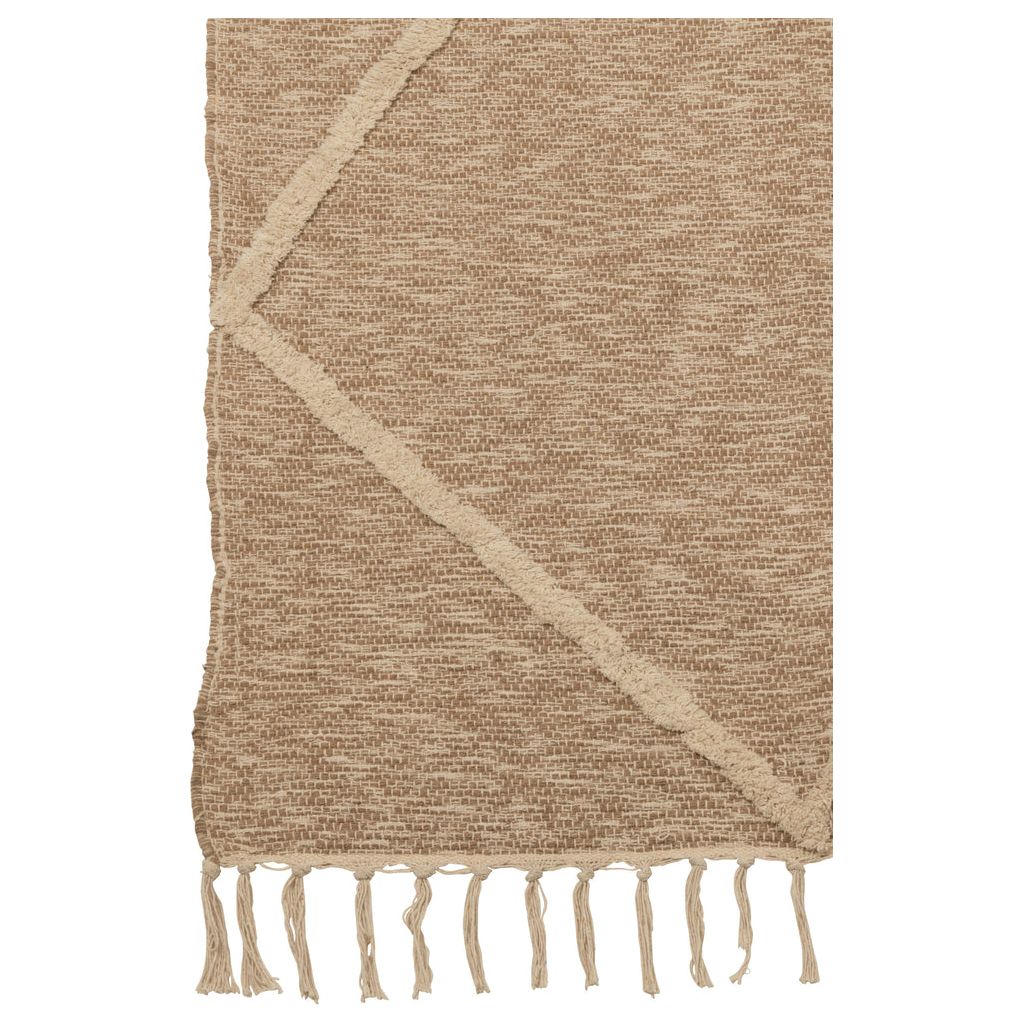 Tapis en coton beige Neela | Designix -     - https://designix.fr