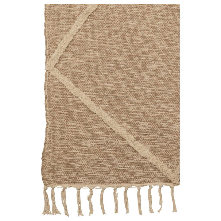 Tapis en coton beige Neela | Designix -     - https://designix.fr