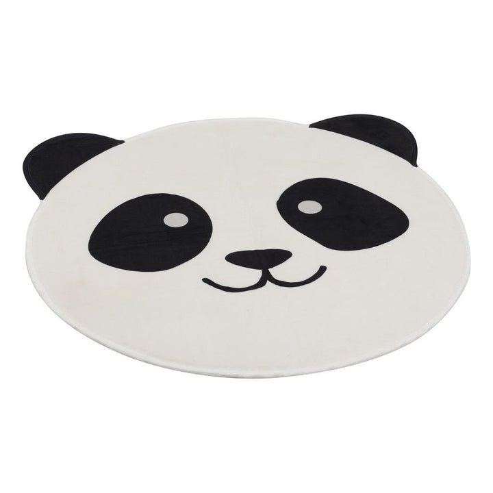 Tapis tête de panda en polyester noir/blanc | Designix -     - https://designix.fr