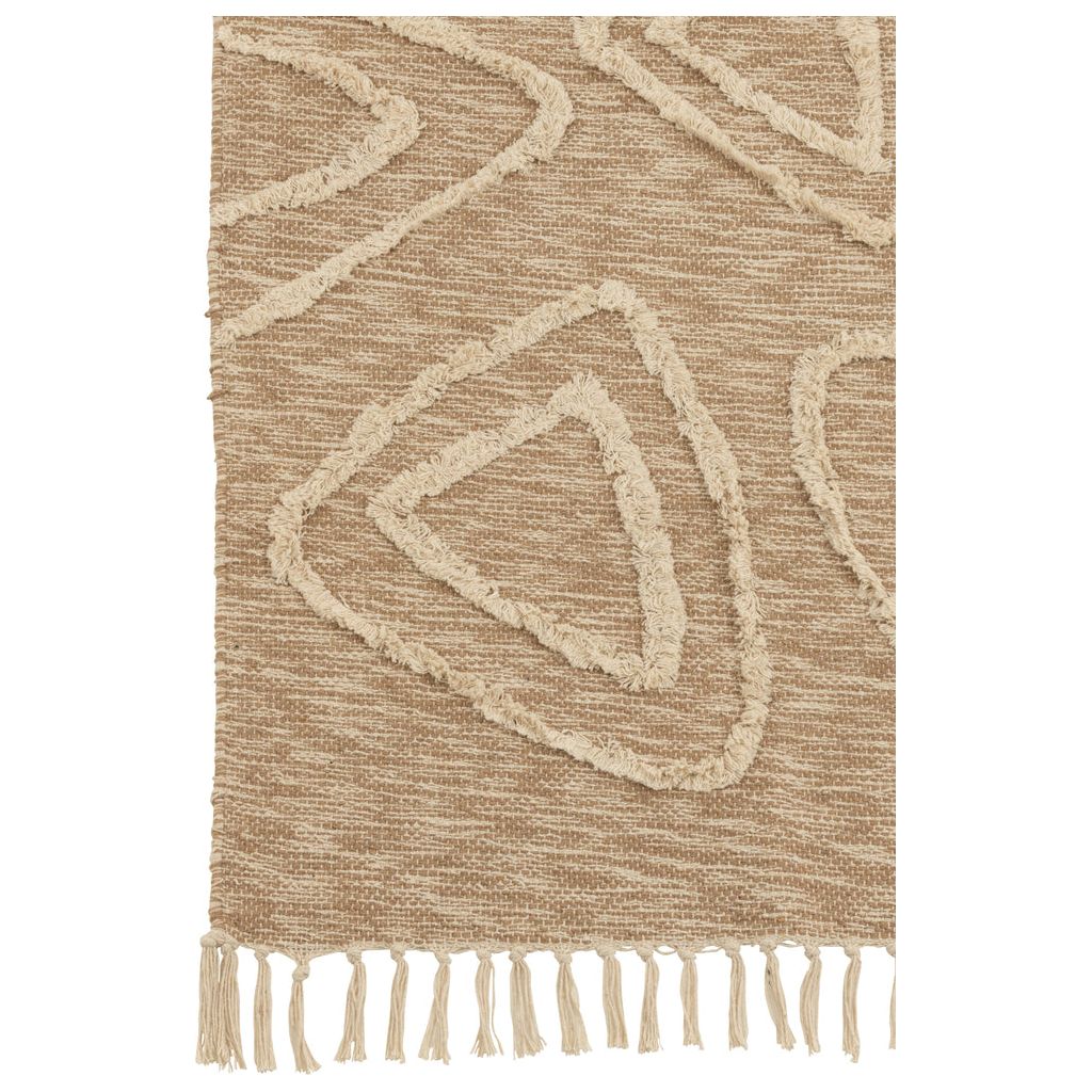 Tapis en coton beige Ulla | Designix -     - https://designix.fr