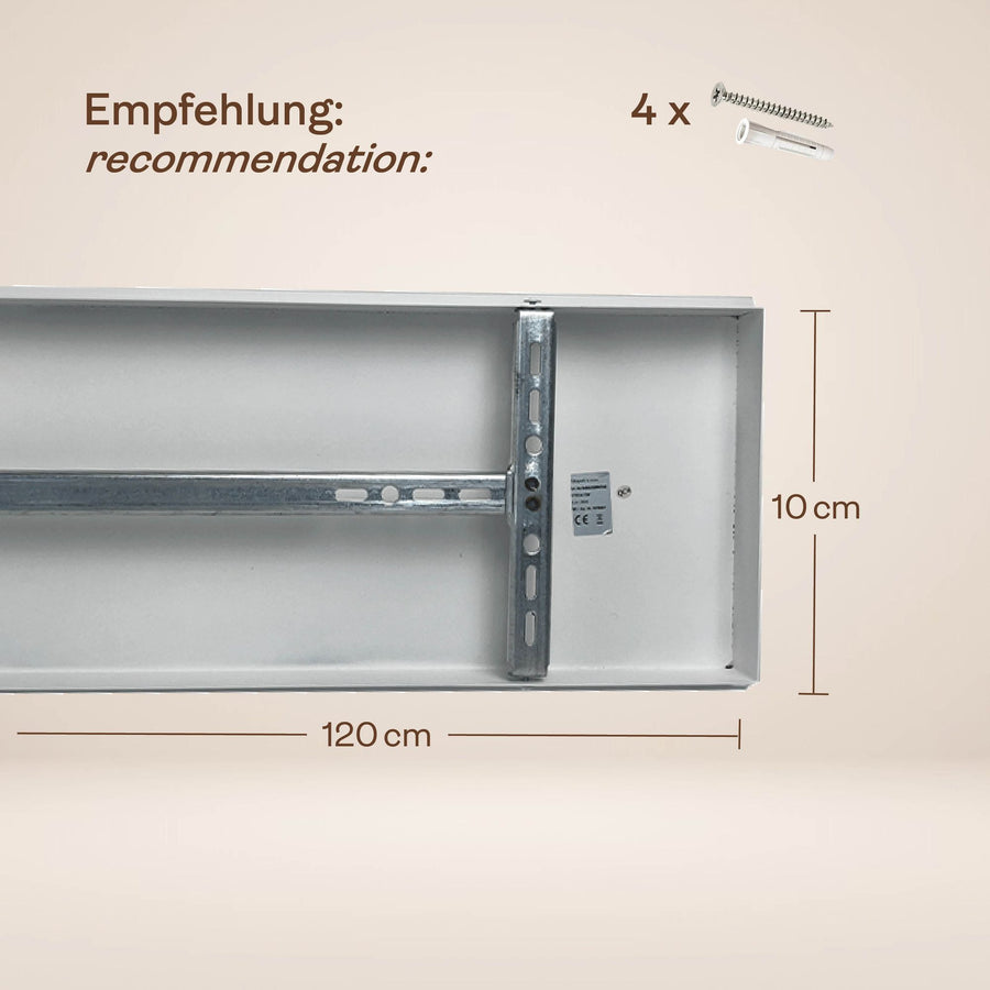 Suspension de table Echos 3 lumières, longueur 120 cm, verres Ø 25 cm