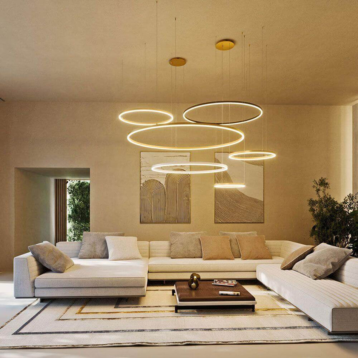 Suspension LED Ring, Ø 150 cm