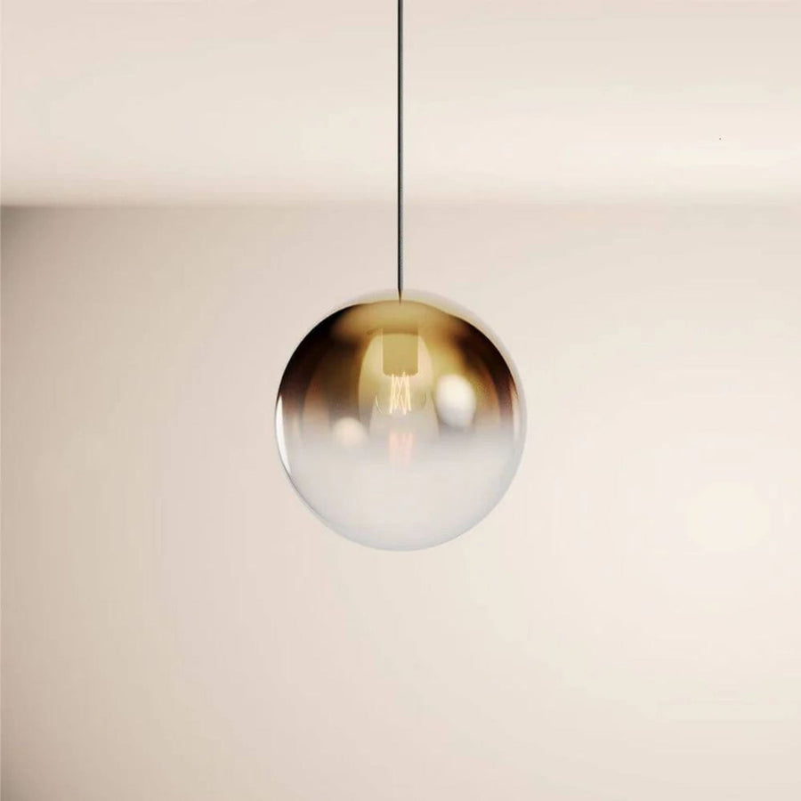 Suspension grappe Orb 3 lumières, verres Ø 30 cm