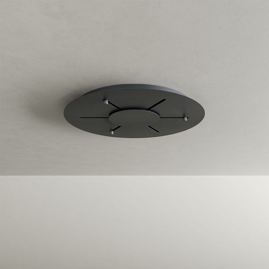 Suspension de table LED Santa Air 5 lumières, rosace Ø 60 cm