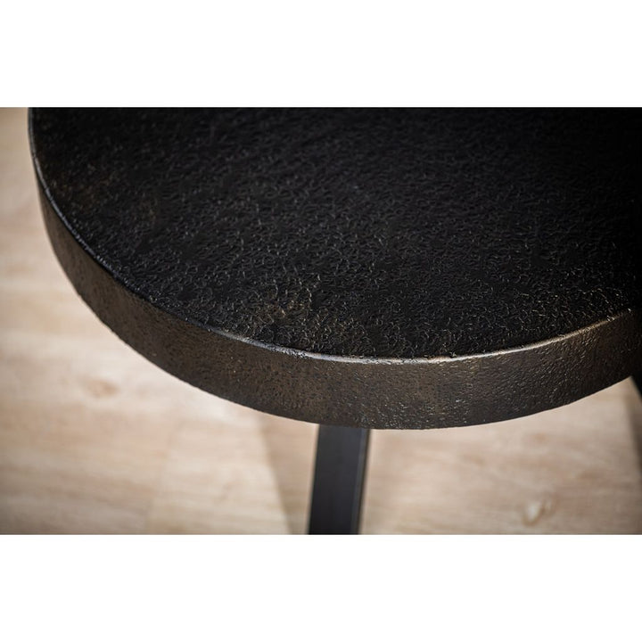 Table basse ronde de 74 cm, Lava, B341 noir vintage | Designix -     - https://designix.fr/