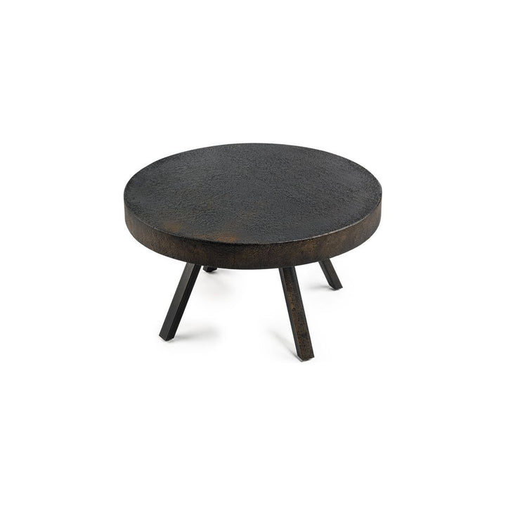 Table basse ronde de 74 cm, Lava, B341 noir vintage | Designix -     - https://designix.fr/