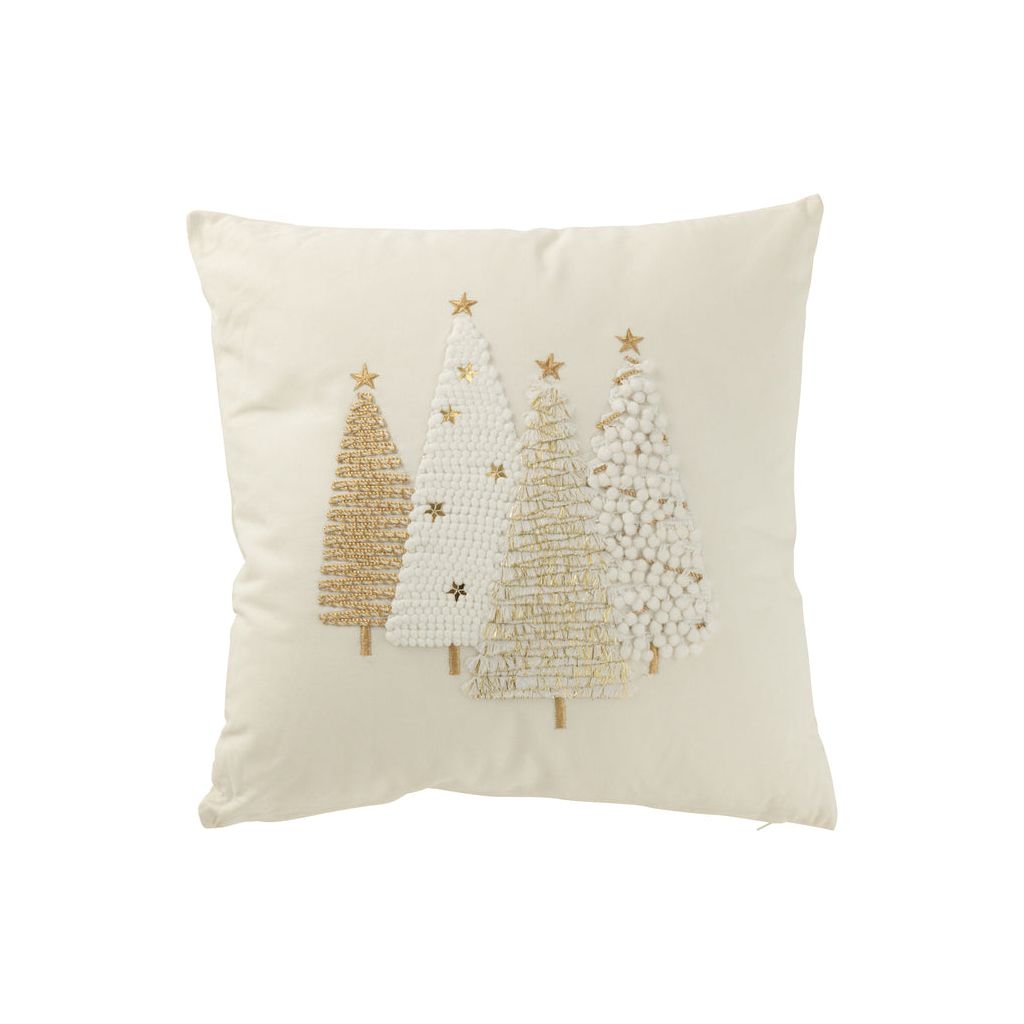 Sapin Noël Coton Blanc Or - Designix