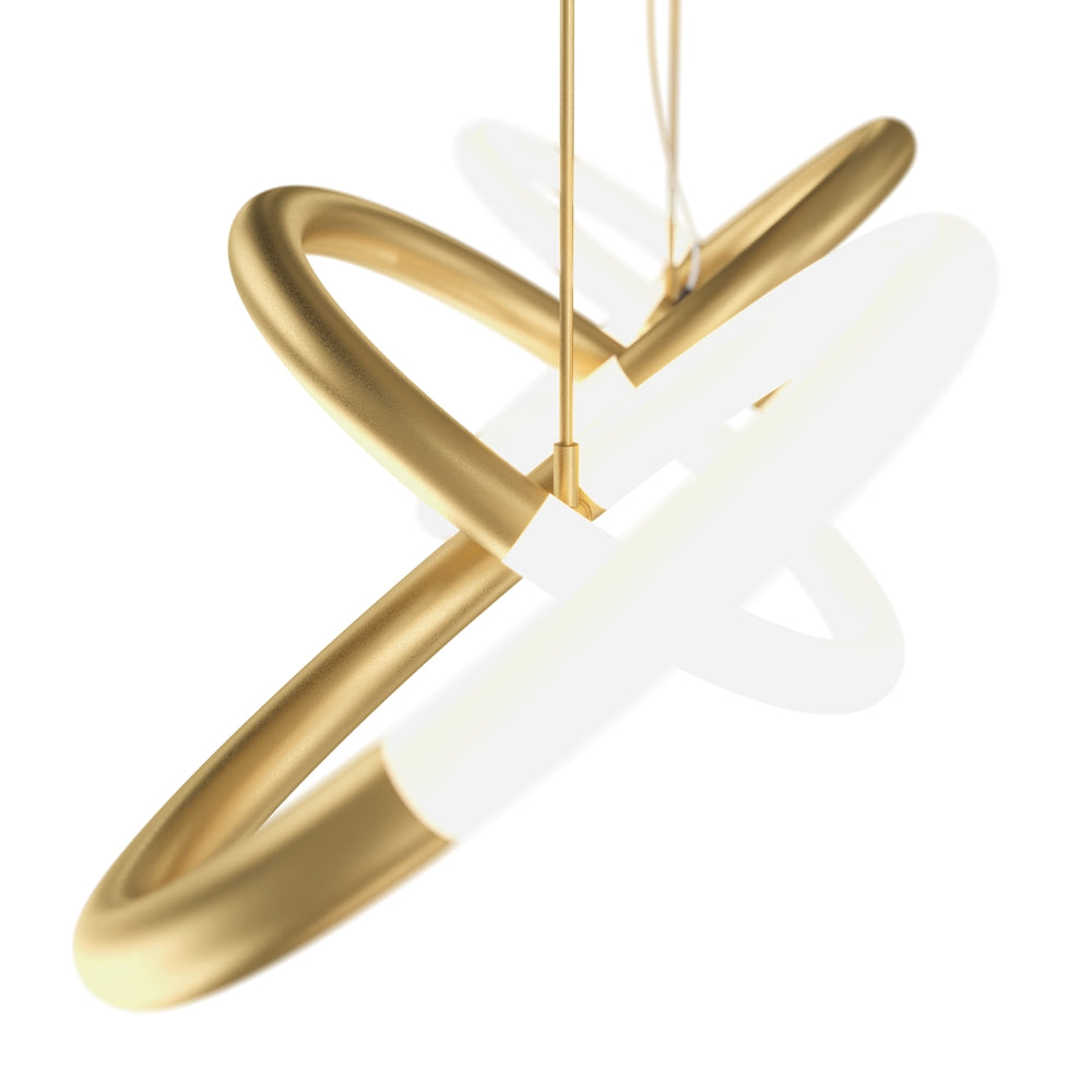 Node Suspension luminaire doré