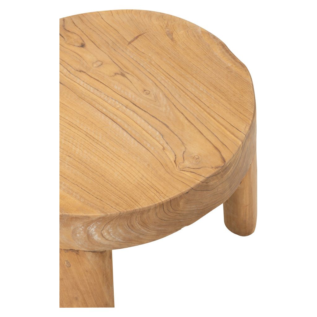 Ensemble de 2 tables rondes en bois de teck naturel. | Designix -     - https://designix.fr