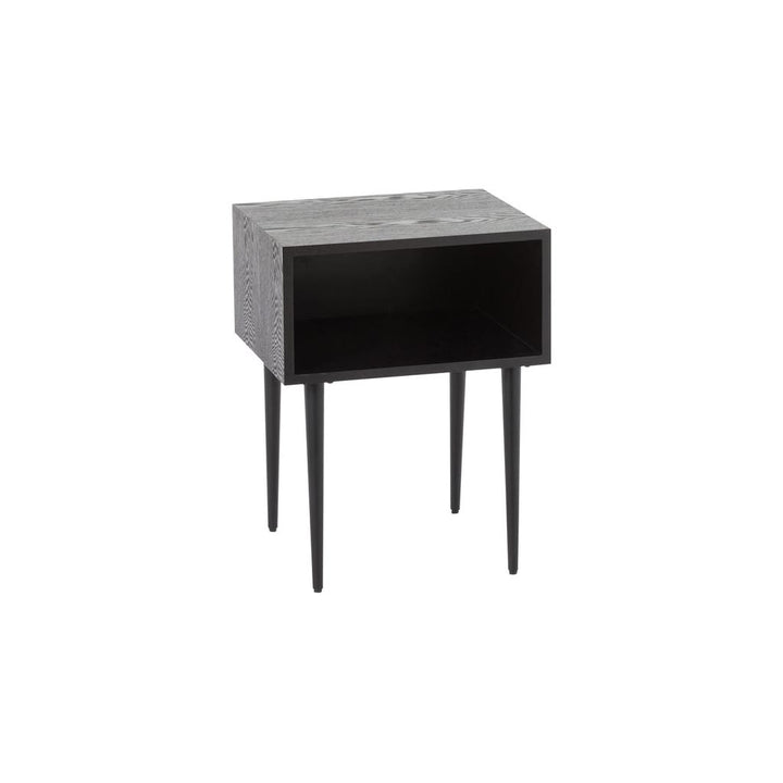 Table d'appoint carrée en MDF noir | Designix -     - https://designix.fr