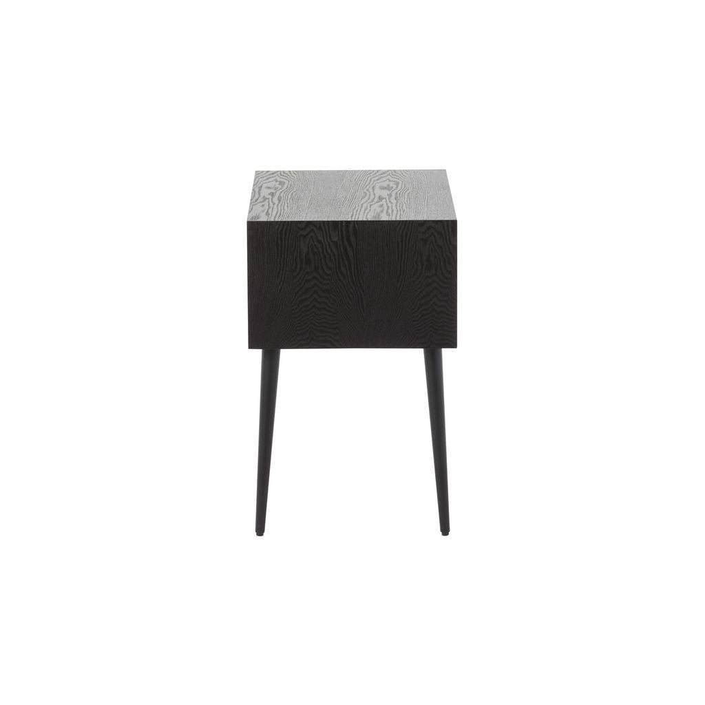 Table d'appoint carrée en MDF noir | Designix -     - https://designix.fr