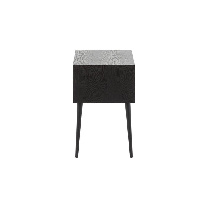 Table d'appoint carrée en MDF noir | Designix -     - https://designix.fr