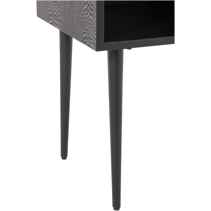 Table d'appoint carrée en MDF noir | Designix -     - https://designix.fr